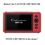 Battery Replacement for LAUNCH  CRP MOT III MOT3 Scanner